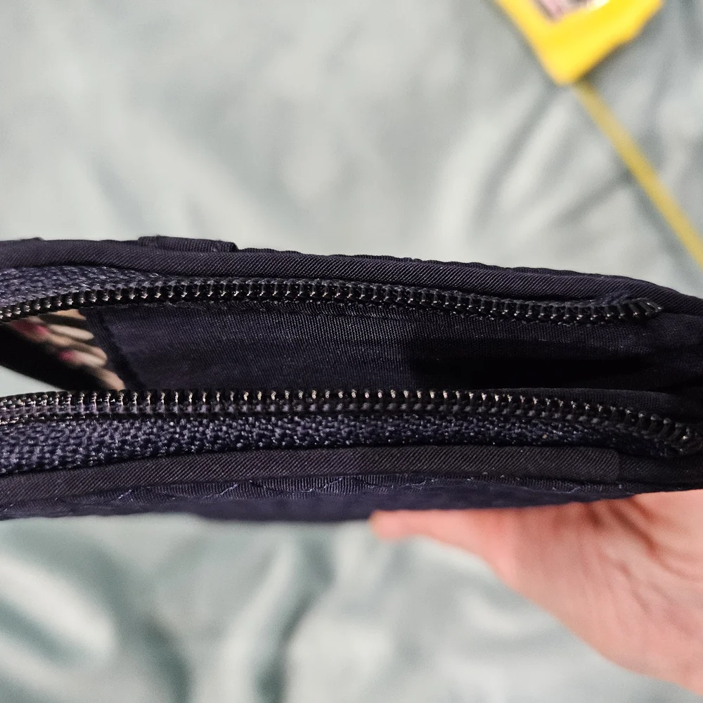 Vera Bradley Iconic RFID Front Zip Wristlet in Navy - Picture 7 of 10